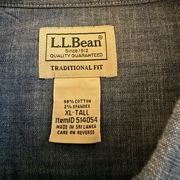 L.L. Bean Gray Traditional Fit Shirt - Picture 6 of 8